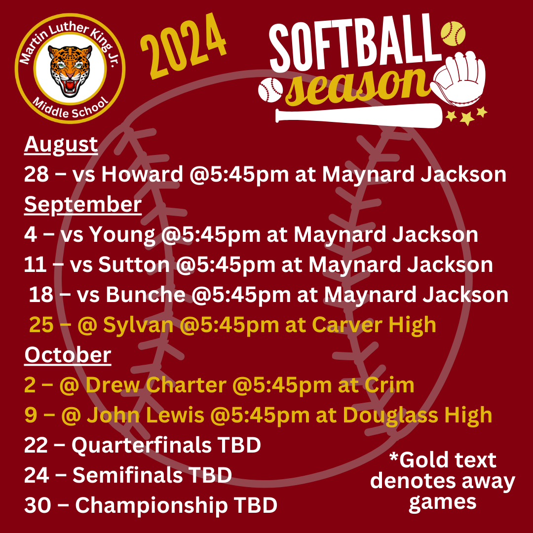 2024 King Softball Schedule